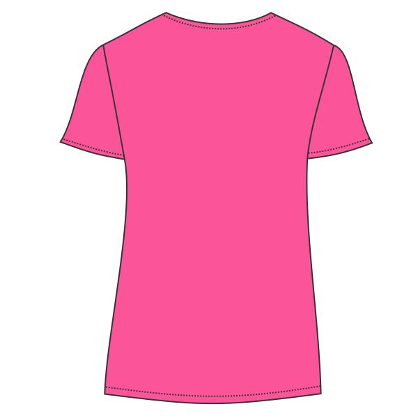 Ladies Classic V Neck T shirt Thumbnail